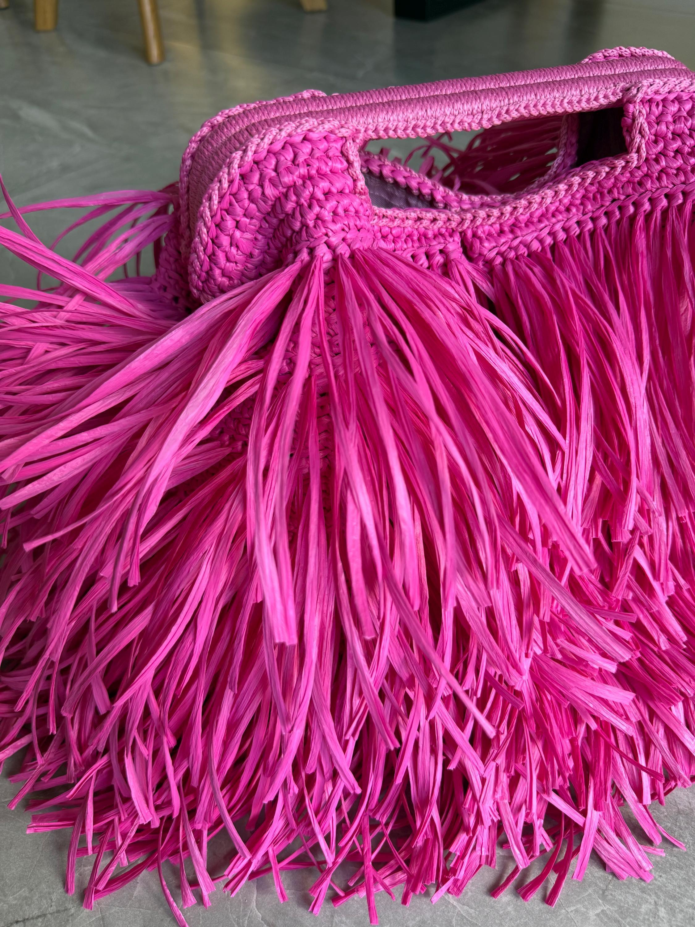 SHAGGY BAG — HOT PINK — view 7