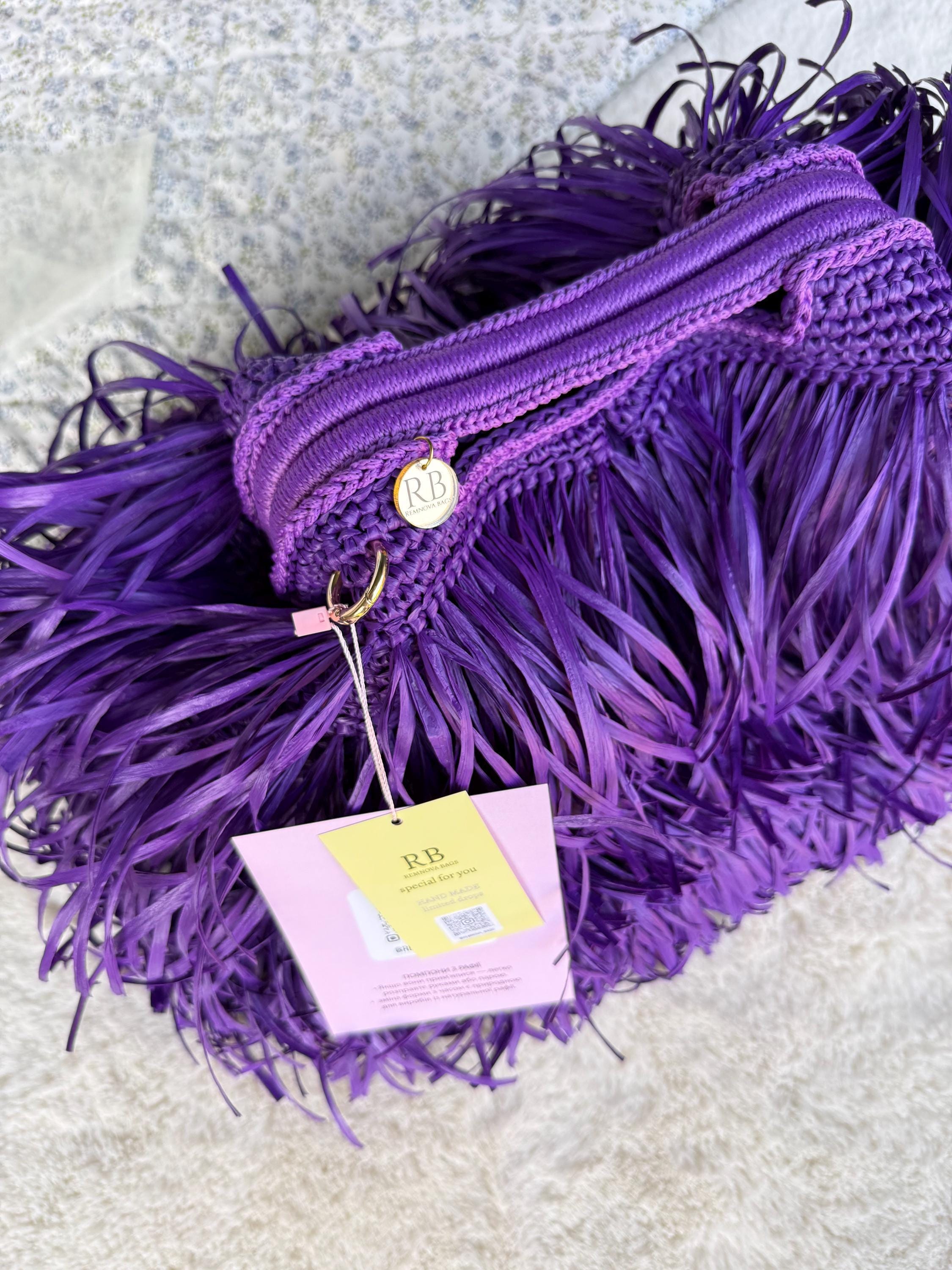 SHAGGY BAG — PURPLE — view 5
