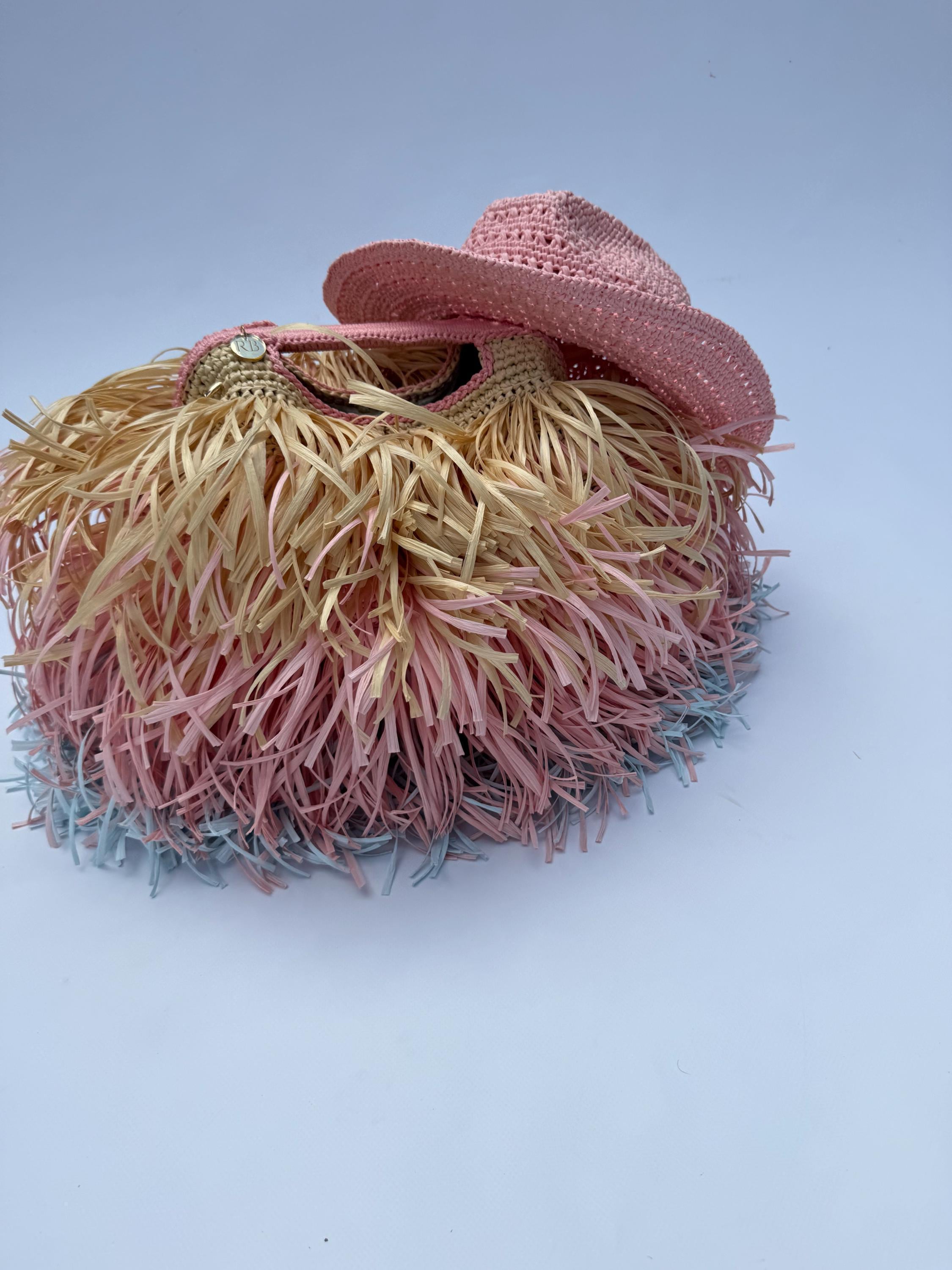 FRINGE BAG — COLOR BLOCK