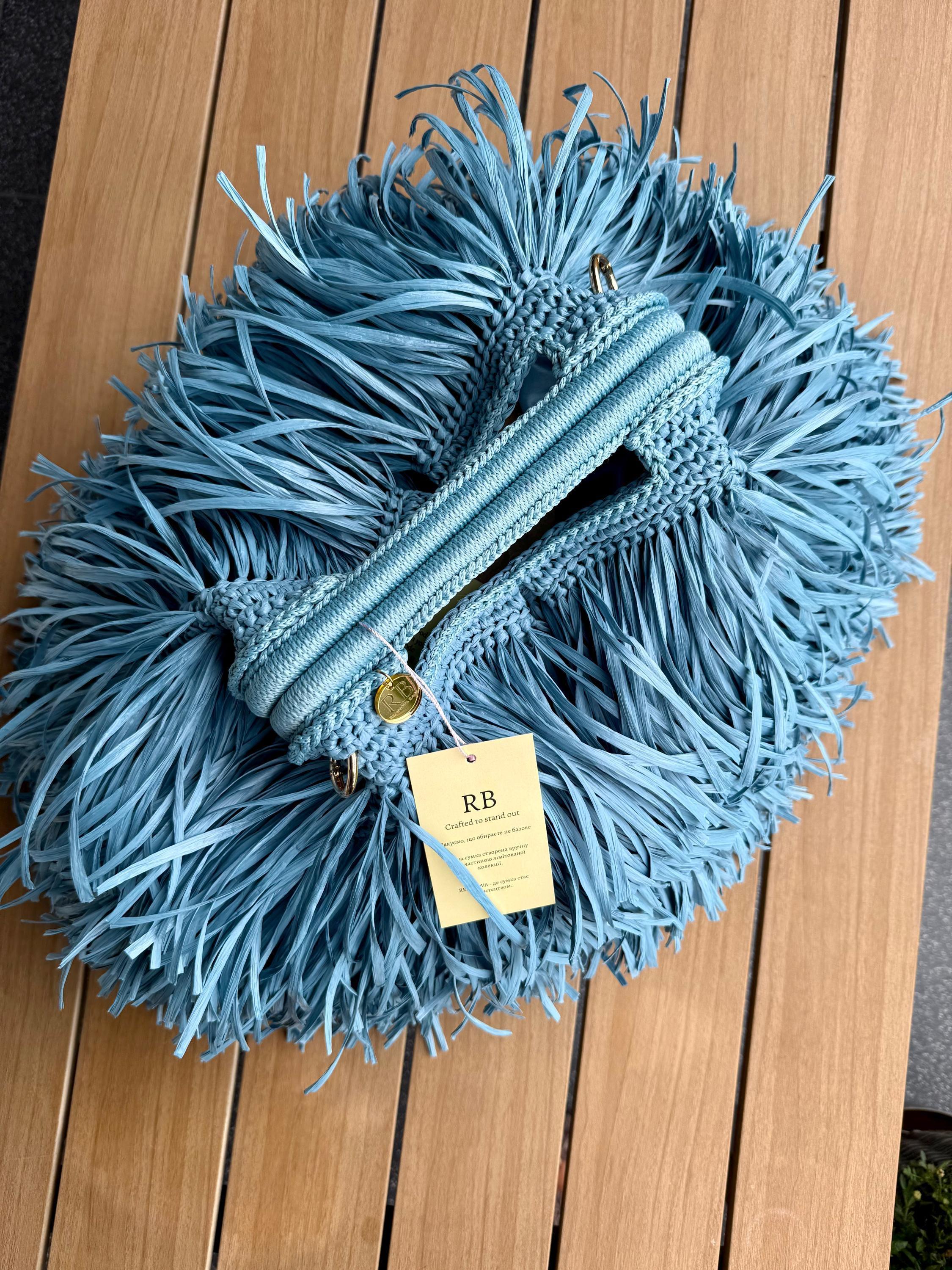 SHAGGY BAG — DUSTY BLUE — view 6