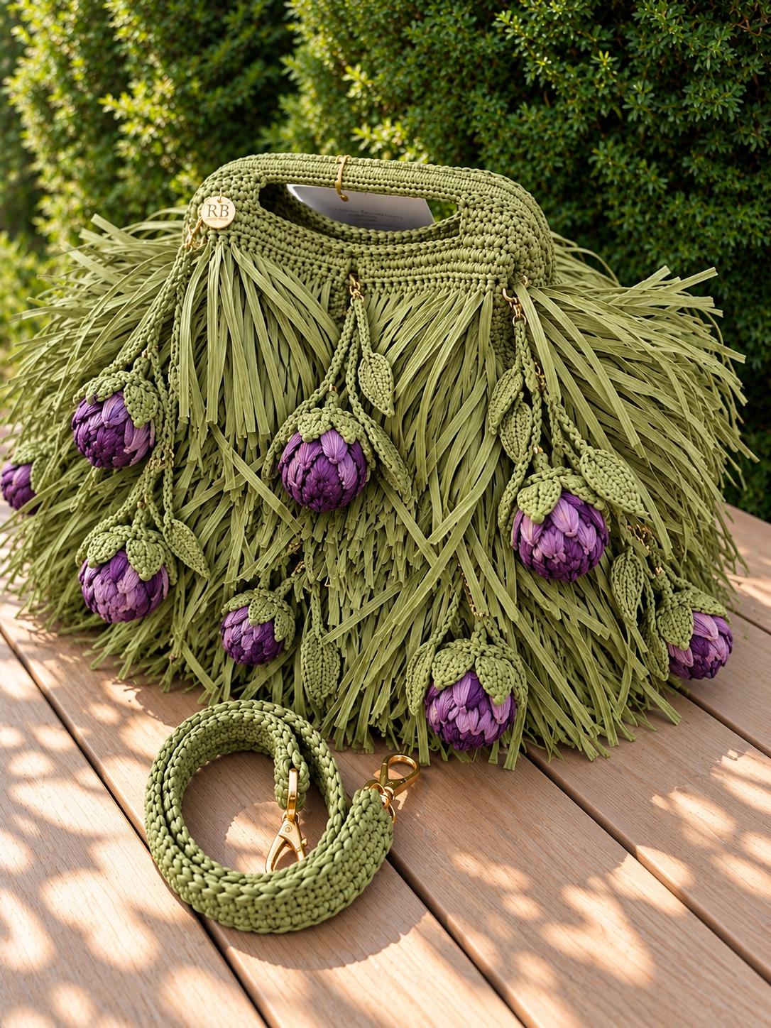 SHAGGY BAG — OLIVE — view 5