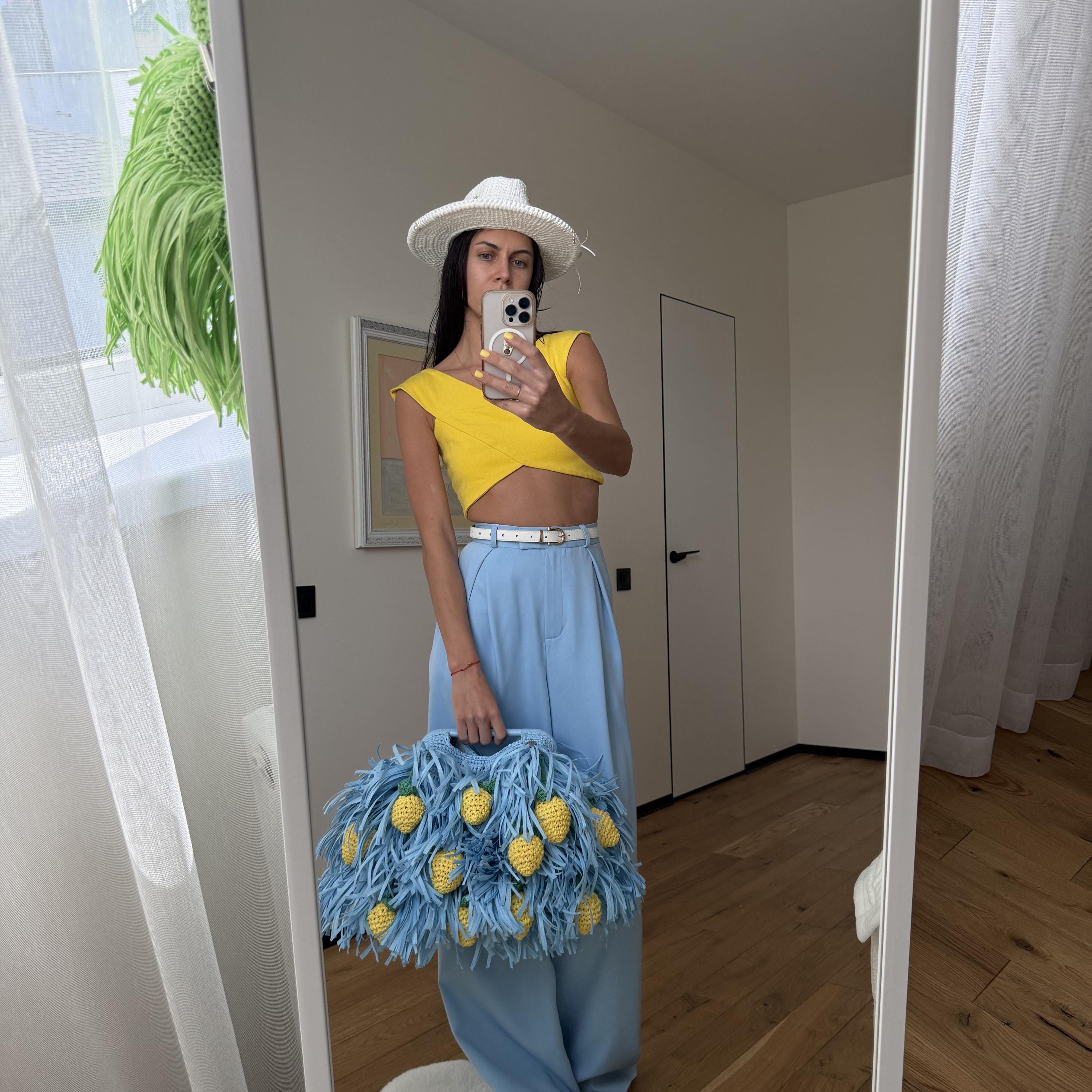 SHAGGY BAG — SKY BLUE — view 5