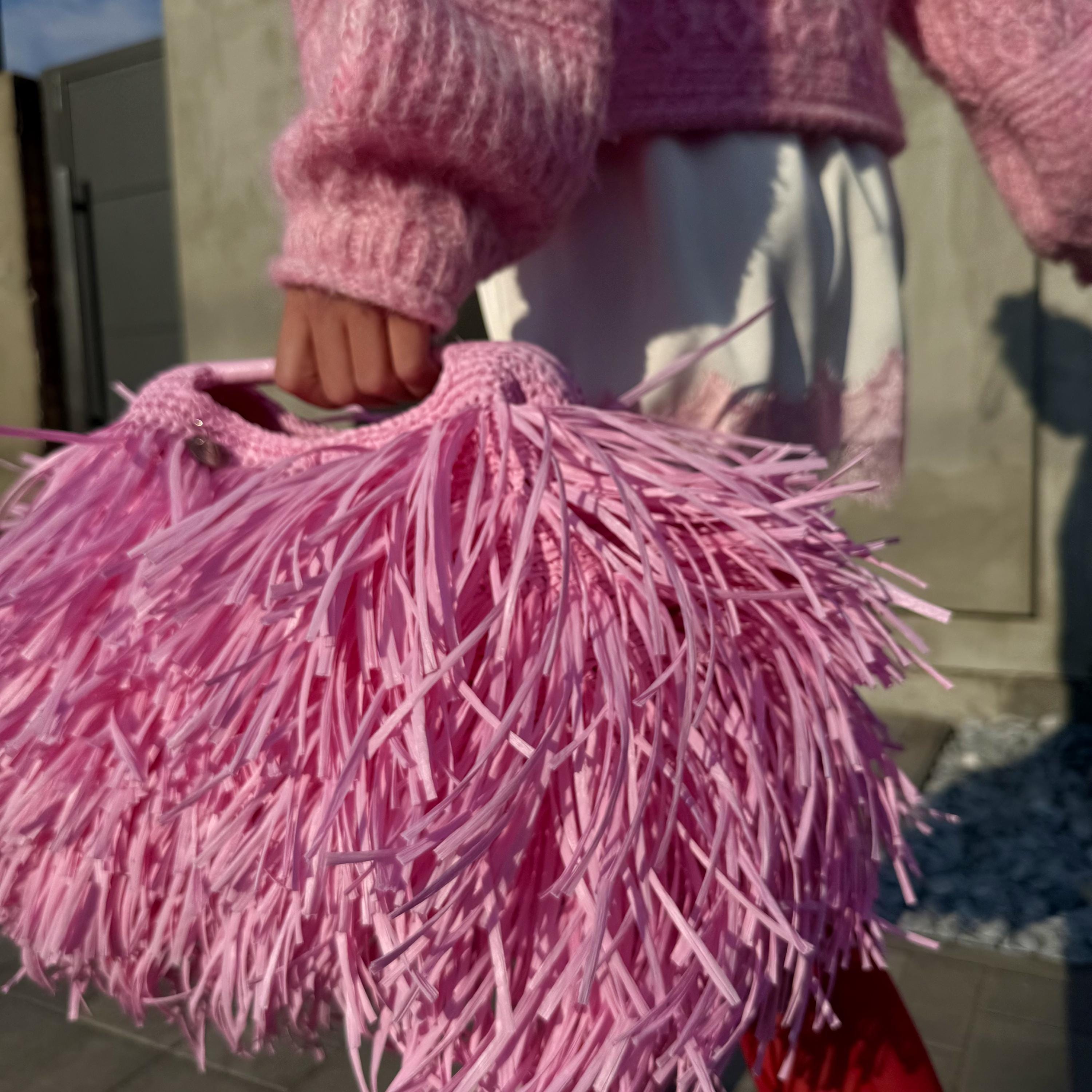SHAGGY BAG — PINK — view 7