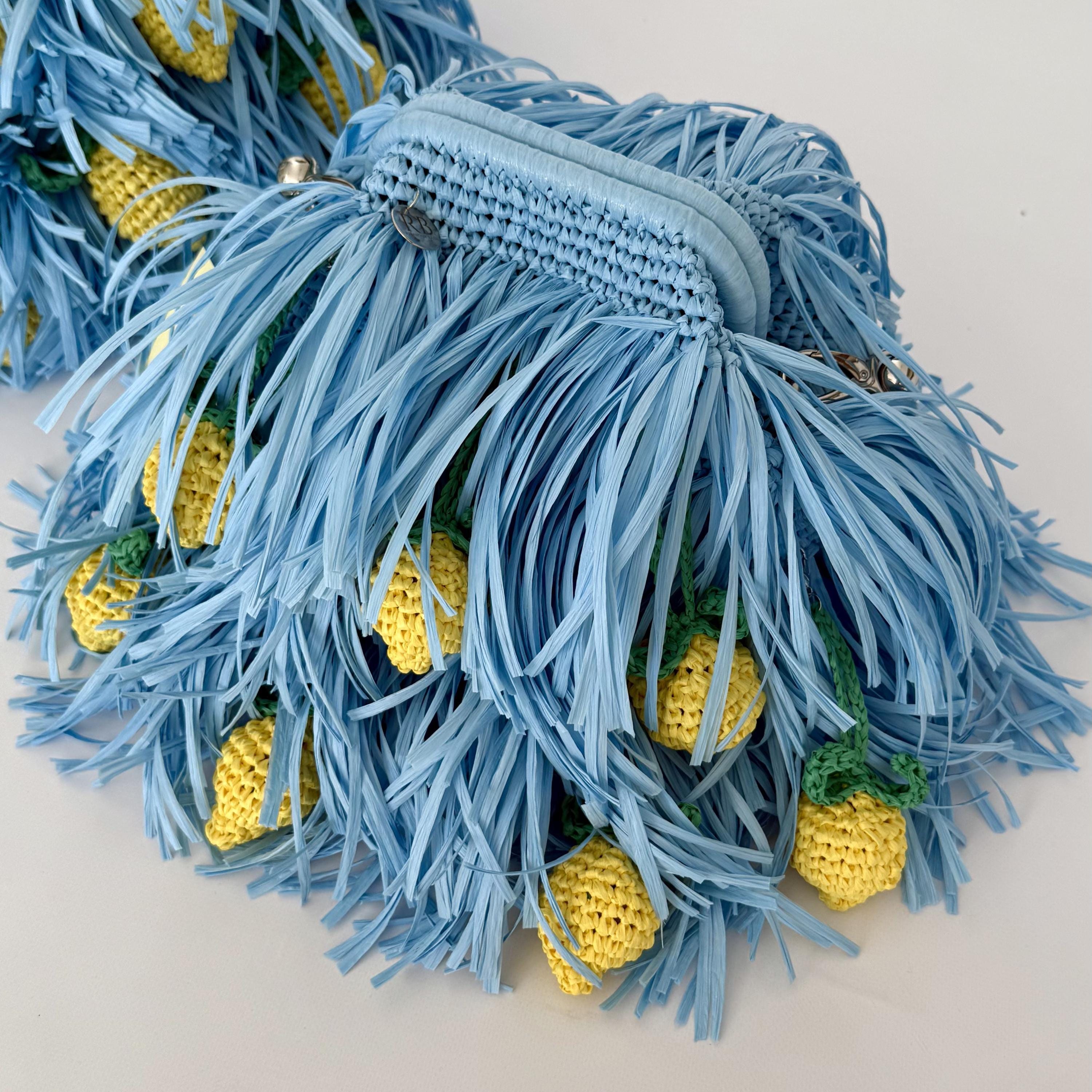 MINI SHAGGY BAG — DUSTY BLUE — view 1