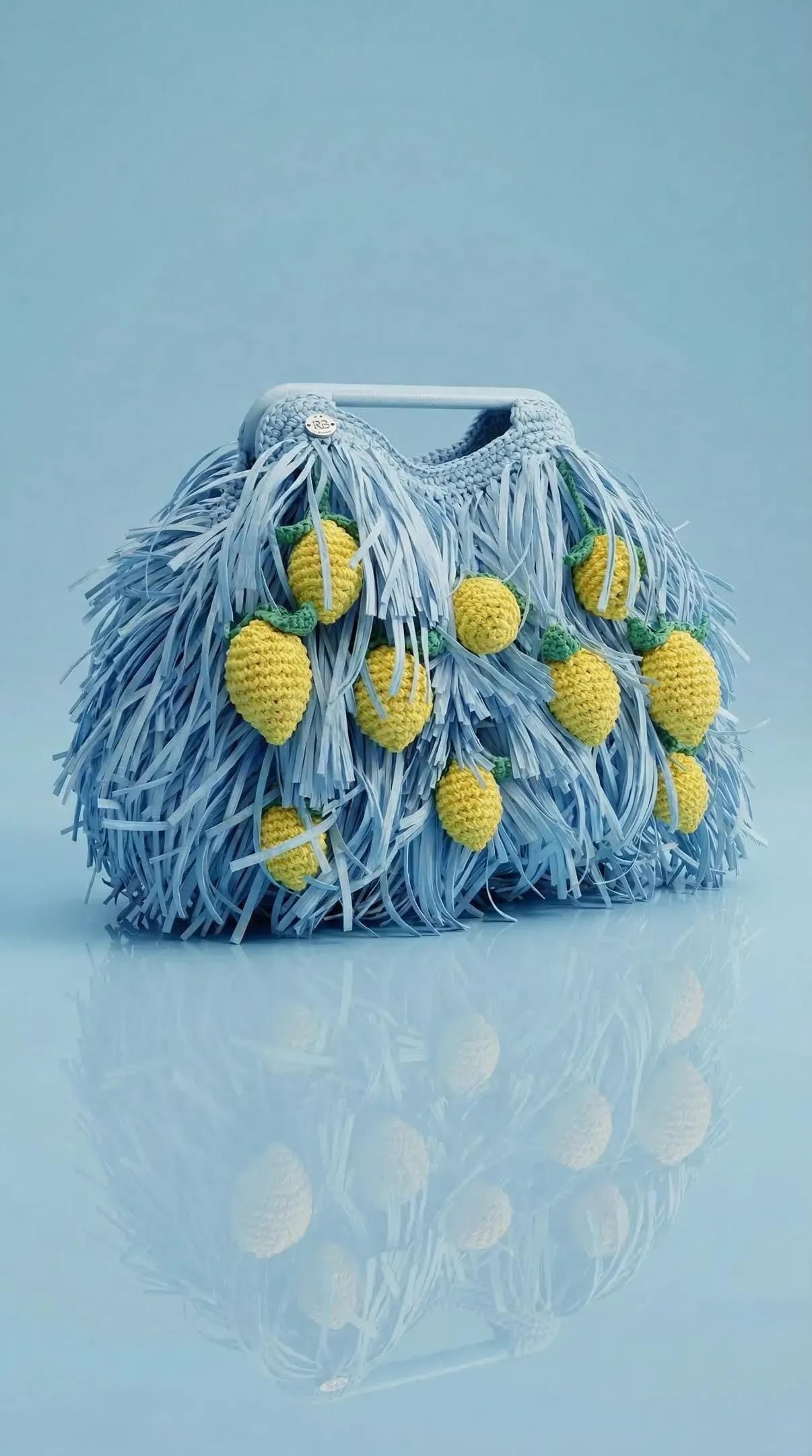 SHAGGY BAG — SKY BLUE — view 5