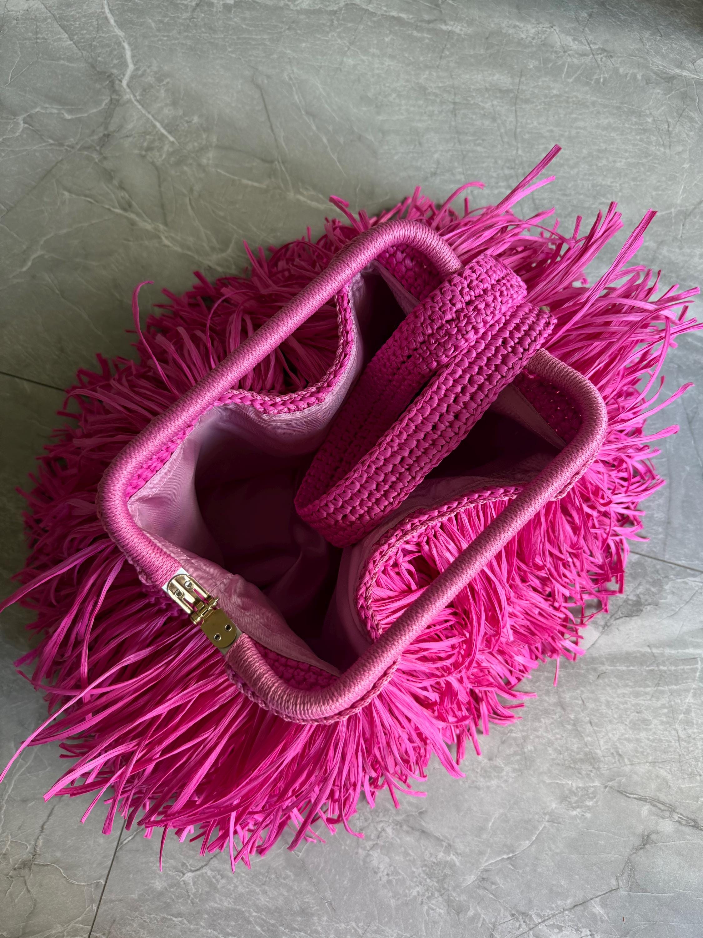 SHAGGY BAG — HOT PINK — view 3