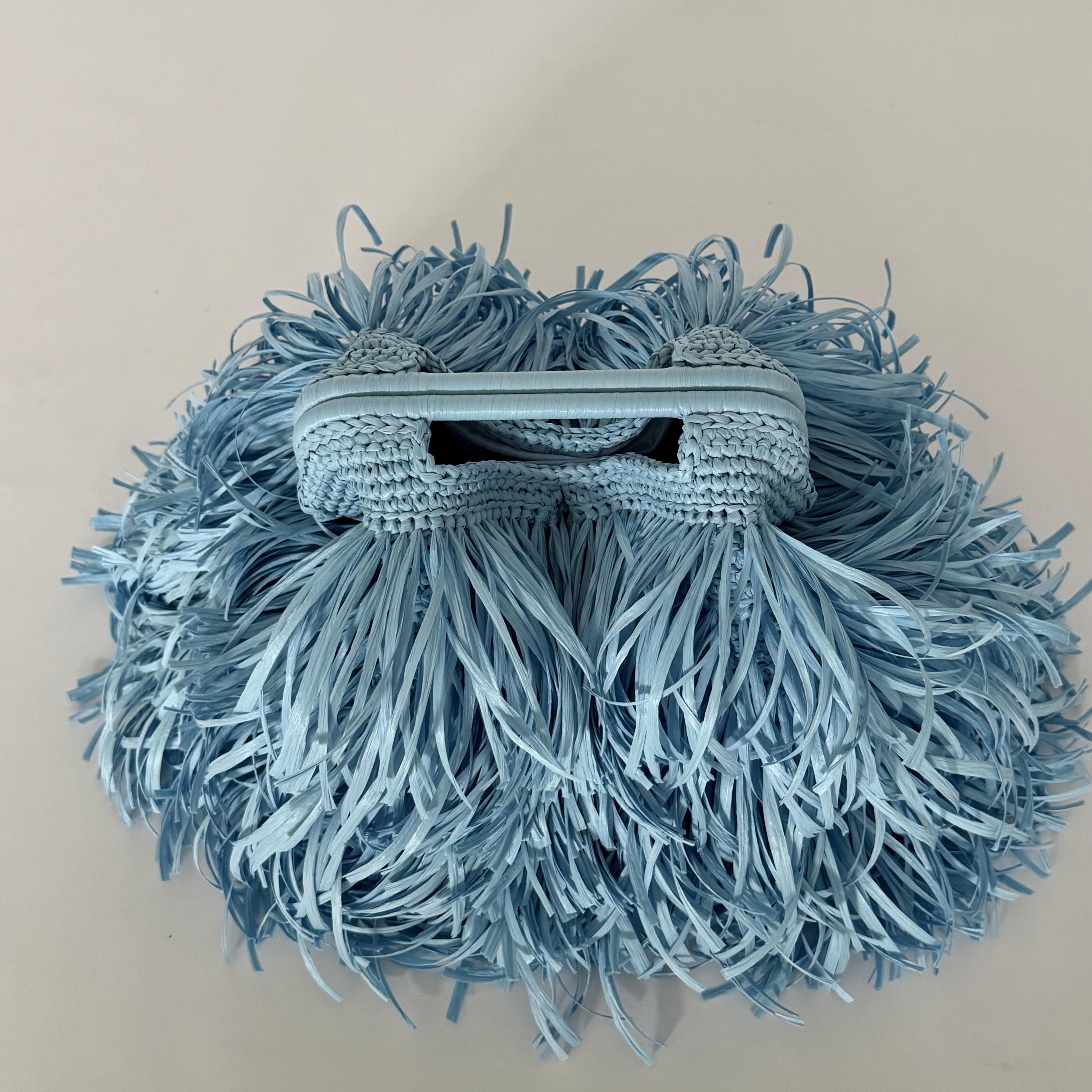 SHAGGY BAG — SKY BLUE — view 4