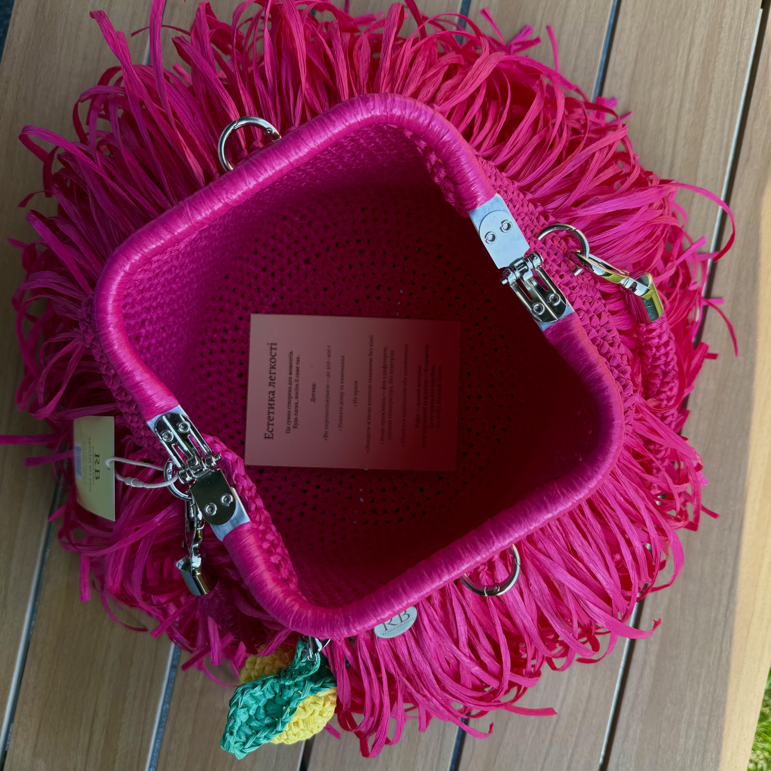 MINI SHAGGY BAG — MAGENTA — view 2