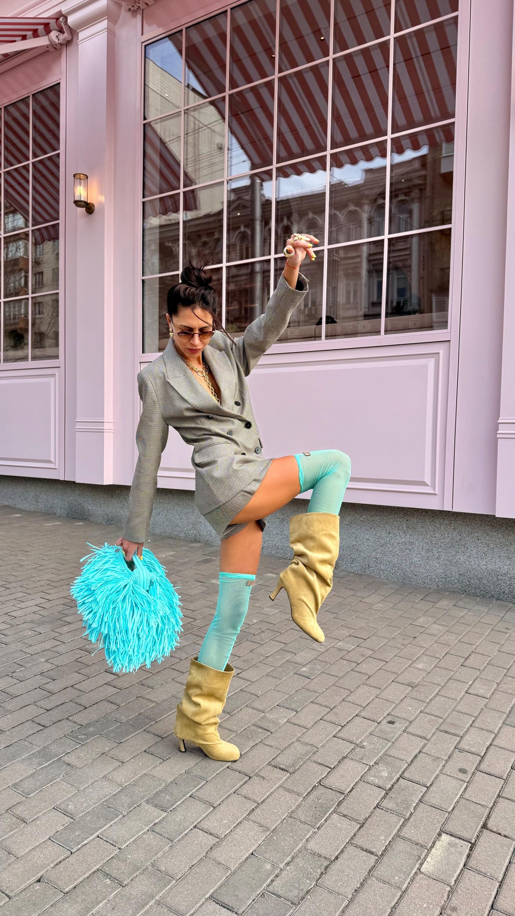 SHAGGY BAG — SKY BLUE — view 4