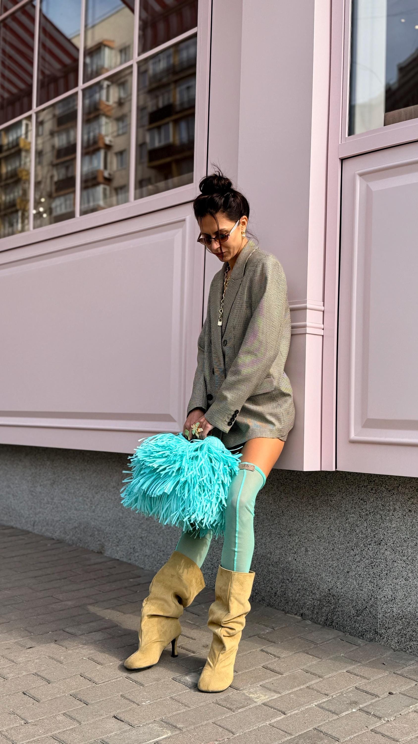 SHAGGY BAG — SKY BLUE — view 7