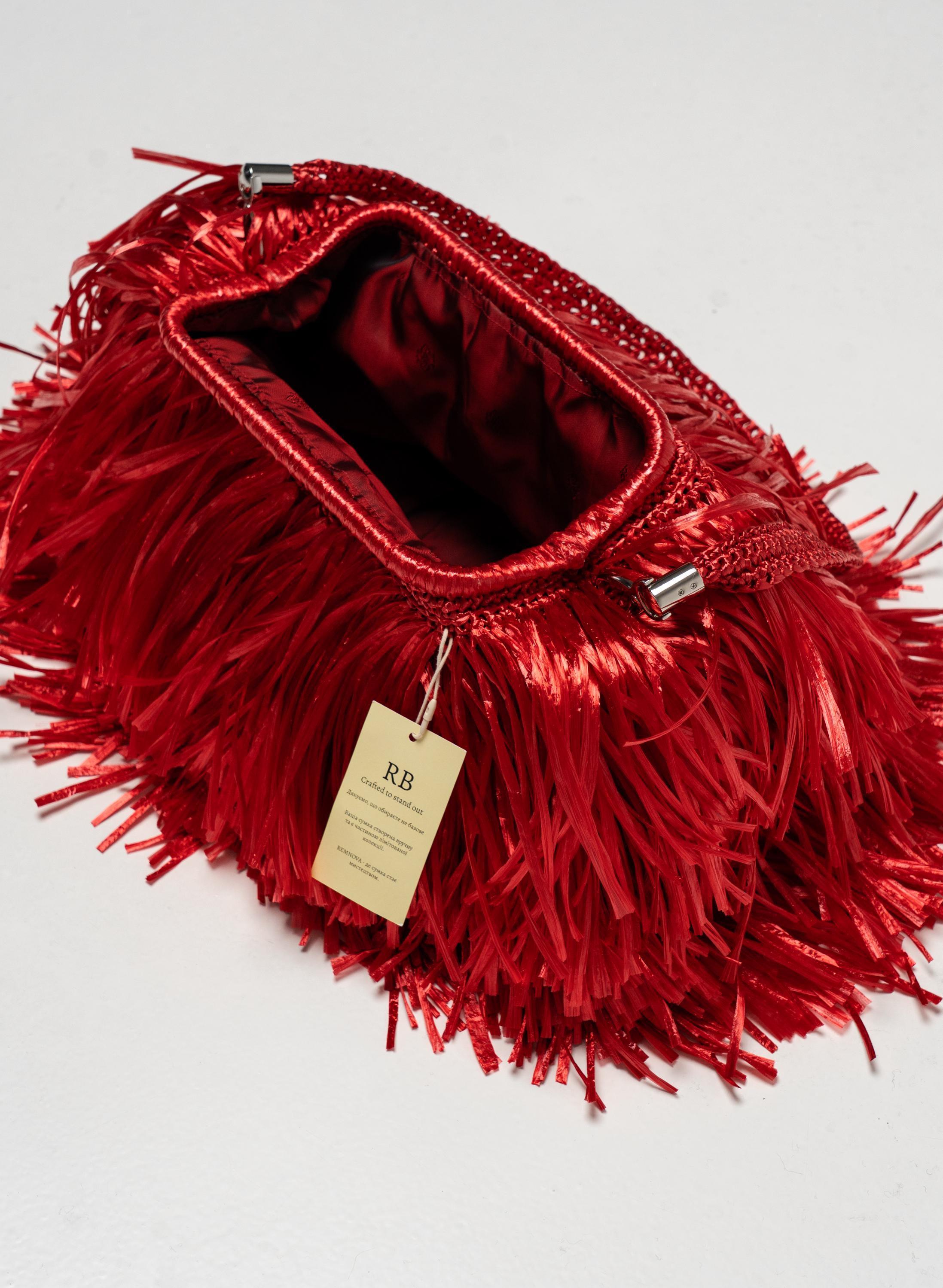 TEXTURE CLUTCH — RED — view 4