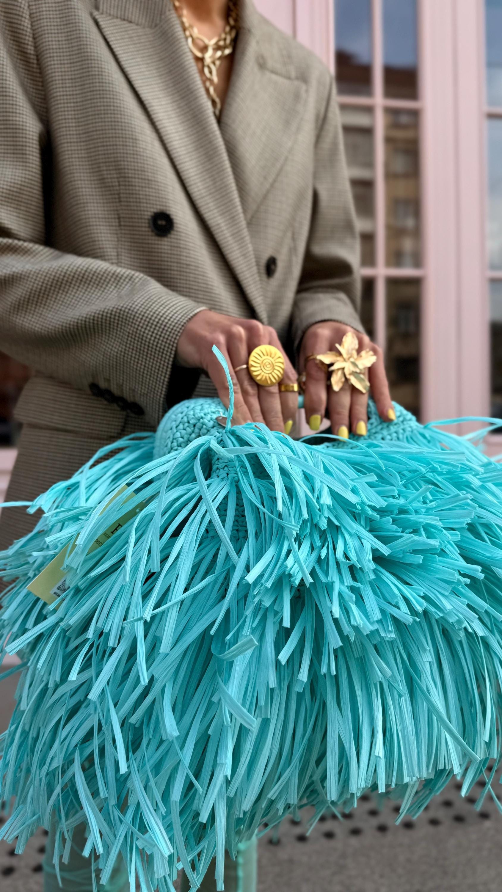 SHAGGY BAG — SKY BLUE — view 9