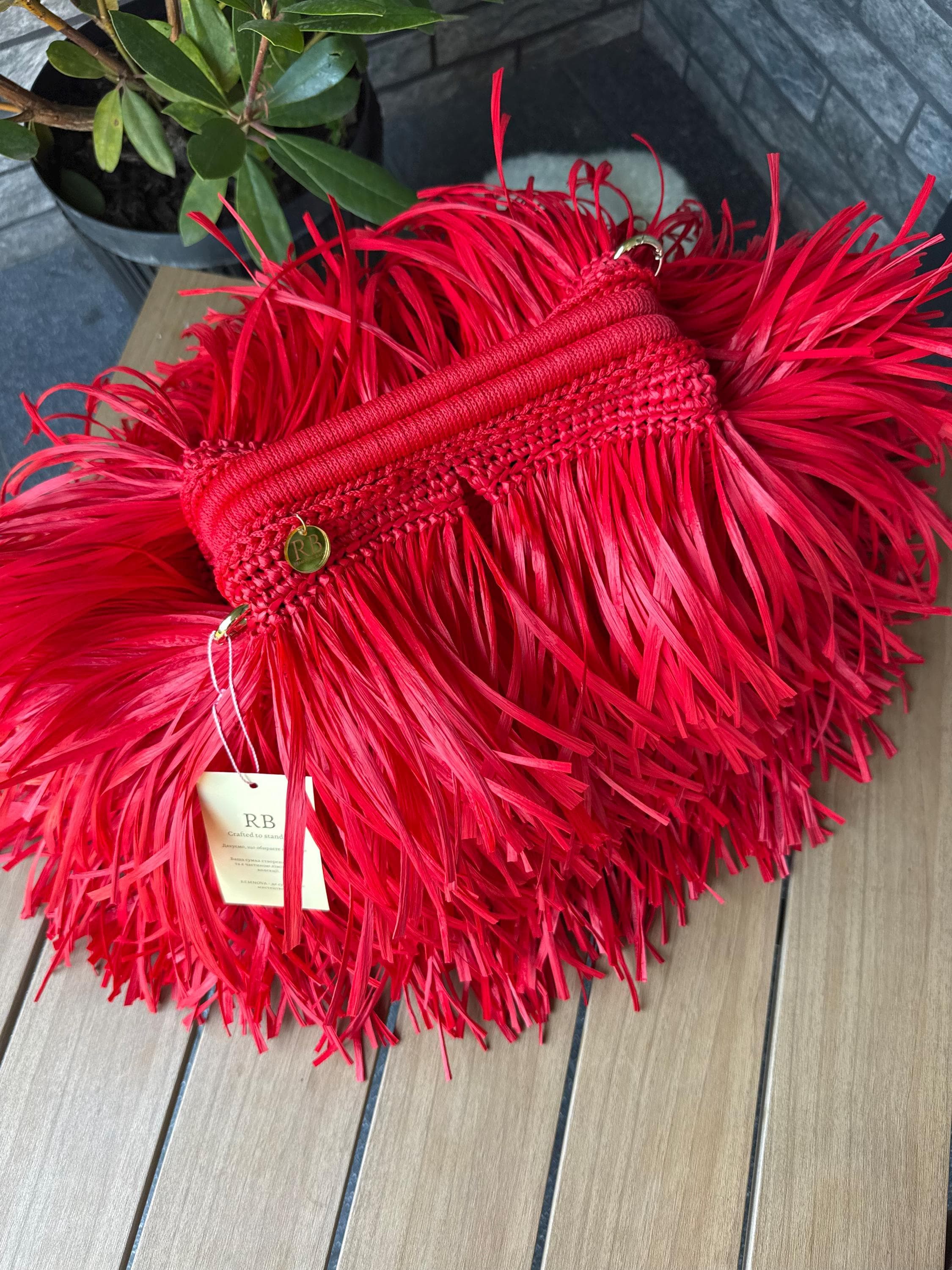 TEXTURE CLUTCH — RED — view 3