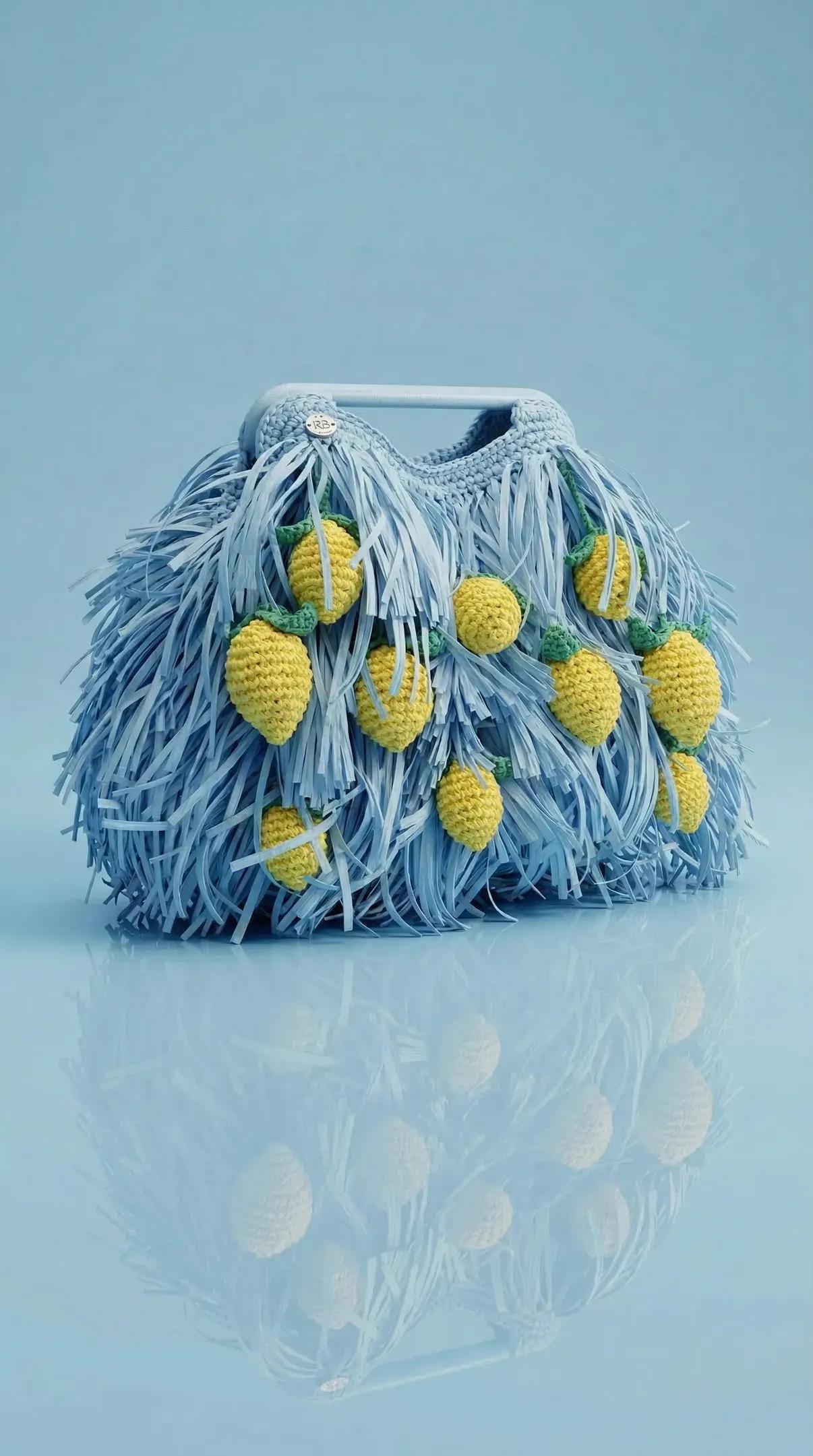 SHAGGY BAG — SKY BLUE — view 4