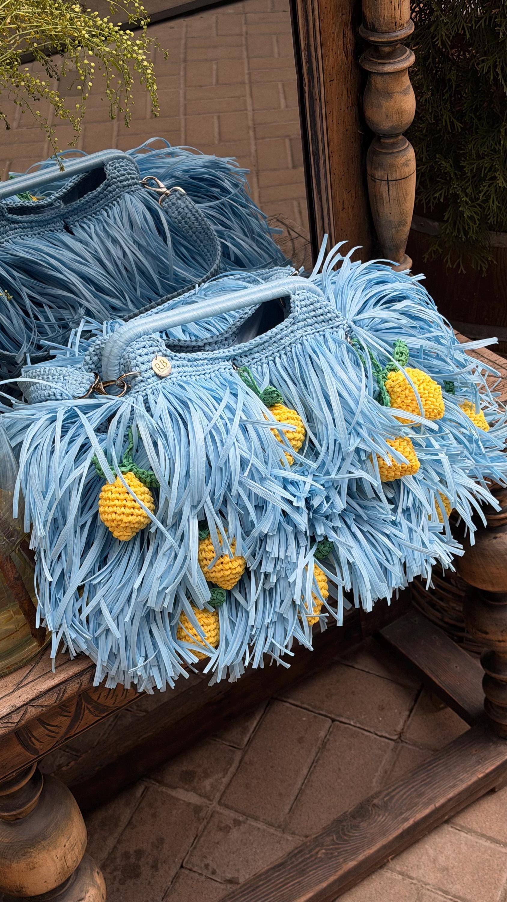 SHAGGY BAG — SKY BLUE — view 7