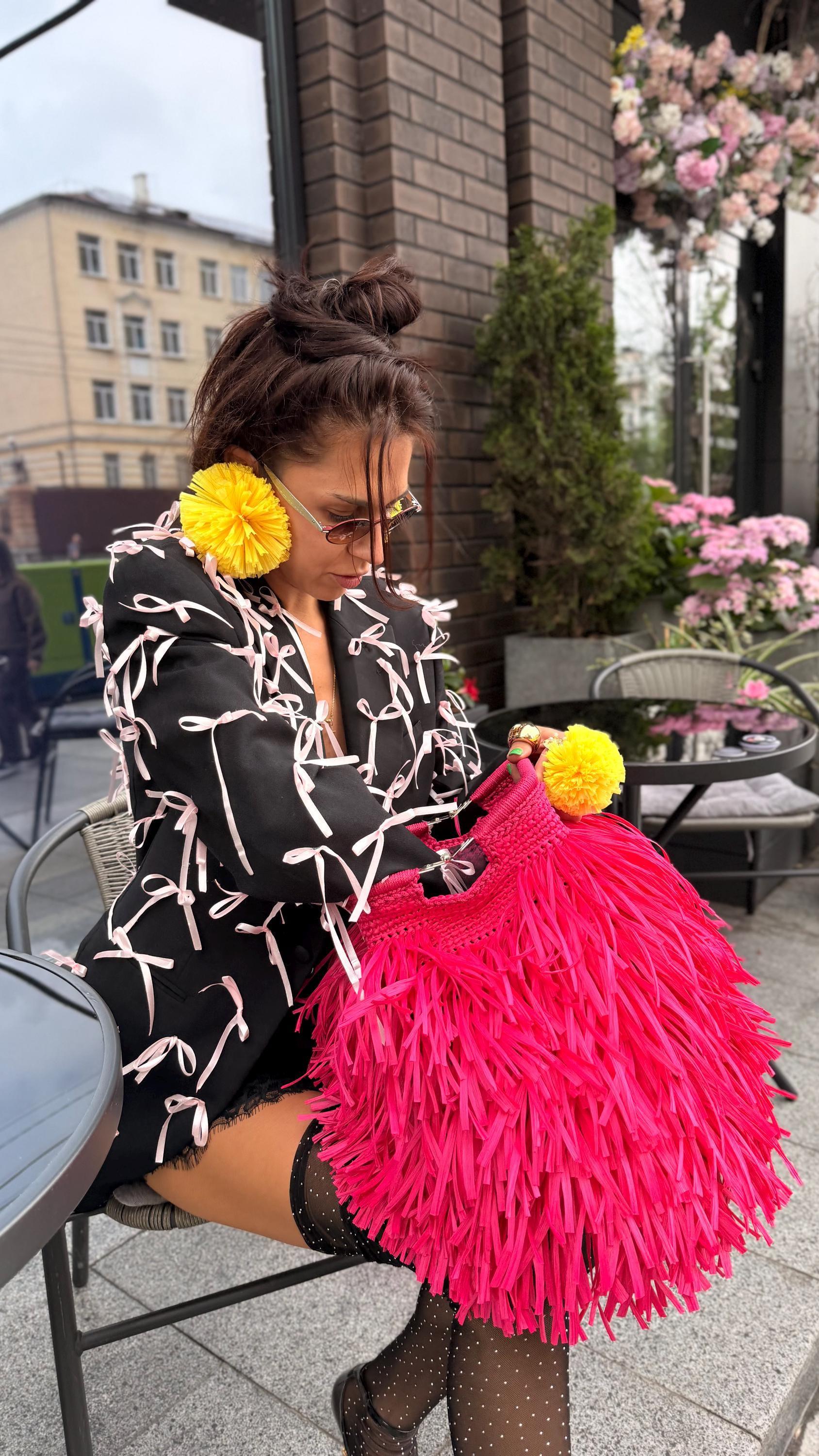 SHAGGY BAG — HOT PINK — view 5