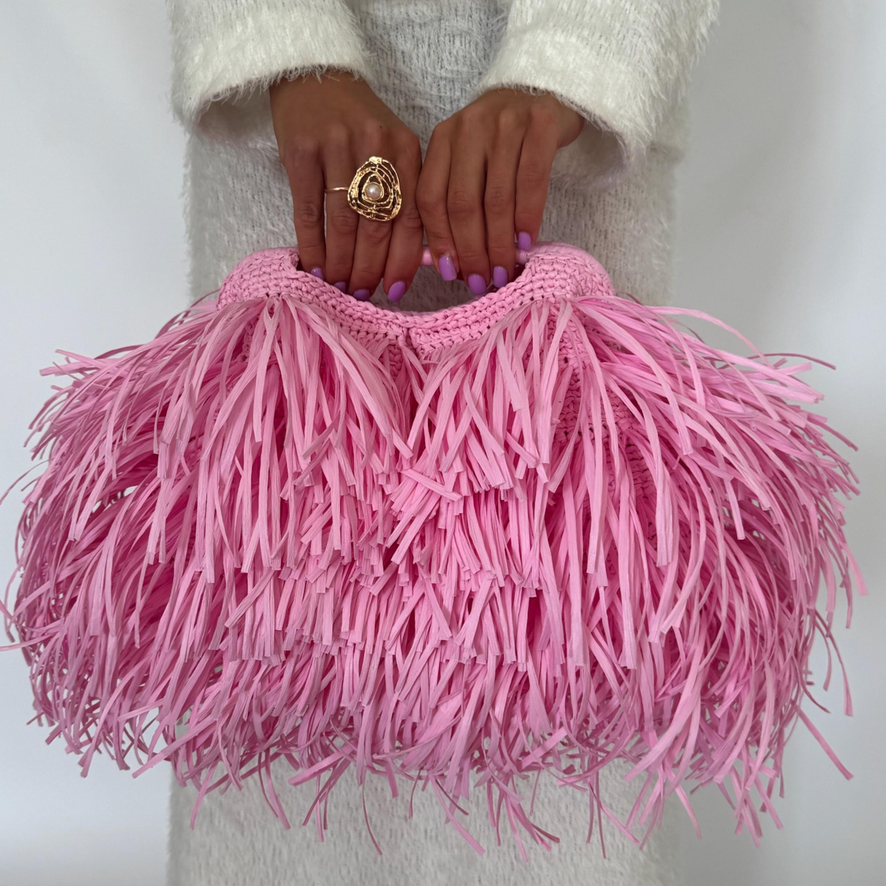 SHAGGY BAG — PINK — view 7